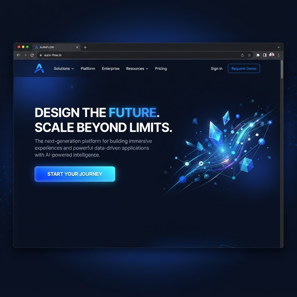 Brand-defining hero section design